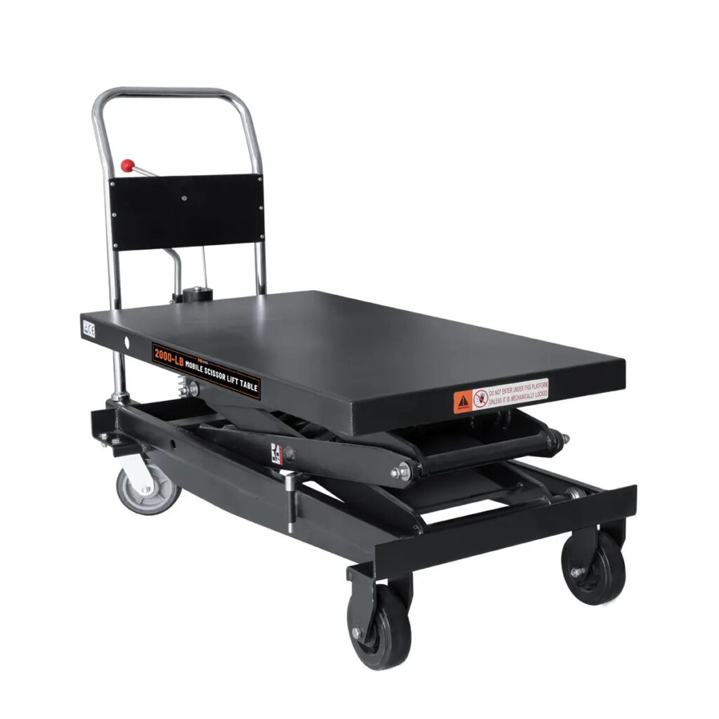 2200 lb mobile scissor lift table