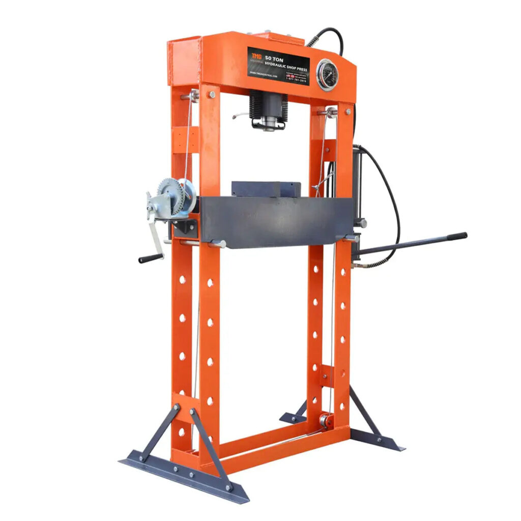50 ton H-frame shop press