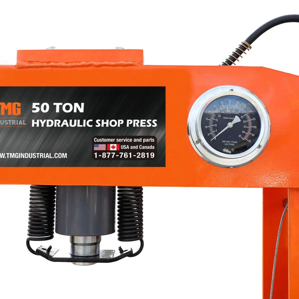 50 ton H-frame shop press